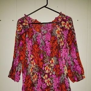 ✂️5/$25⬇️Avenue Plus Size Off Shoulder Floral Top